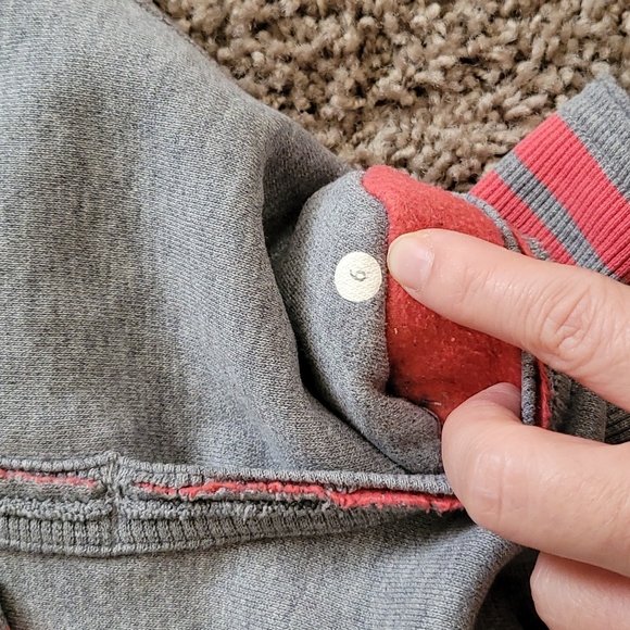 Lululemon gray pink scuba hoodie Size 6 - Picture 7 of 10